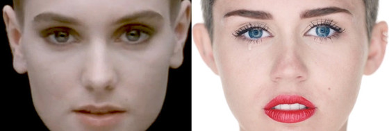 Miley Cyrus, Sinead O'Connor Miley Cyrus, Sinead O'Connor